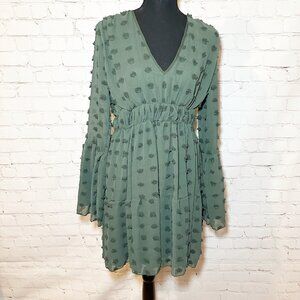 Shein green midi dress